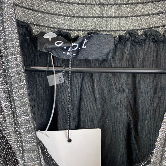 NWT O.P.T Lluvia Dress Silver Medium - Picture 11 of 14